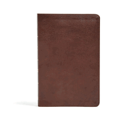 CSB Ultrathin Bible, Brown Leathertouch