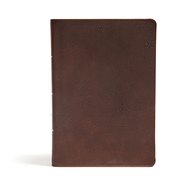 CSB Ultrathin Reference Bible, Brown Genuine Leather