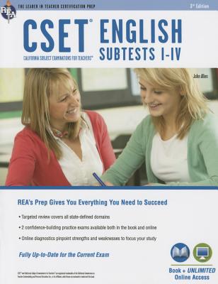 Cset English Subtests I-IV Book + Online - Allen, John