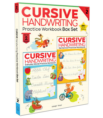 Cursive Handwriting: Everyday Letters and Sentences: Level 2 Practice Workbooks for Children (Set of 2 Books) - Wonder House Books