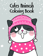 Cutes Animals Coloring Book: An Adorable Coloring Christmas Book with Cute Animals, Playful Kids, Best for Children