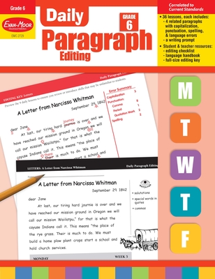 Daily Paragraph Editing, Grade 6 Teacher Edition - Evan-Moor Educational Publishers