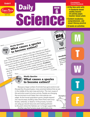 Daily Science, Grade 6 Teacher Edition - Evan-Moor Educational Publishers