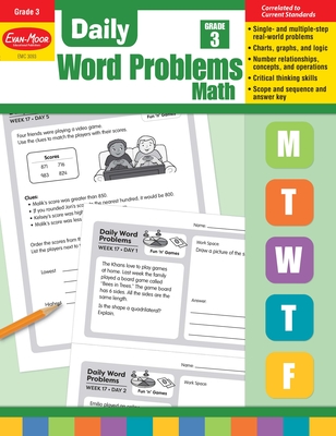 Daily Word Problems Math, Grade 3 Teacher Edition - Evan-Moor Educational Publishers