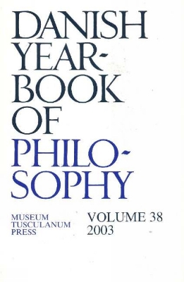 Danish Yearbook of Philosophy - Collin, Finn (Editor)