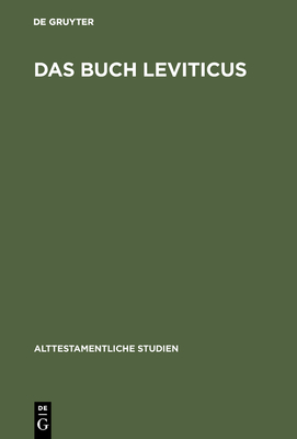 Das Buch Leviticus - de Gruyter (Editor)