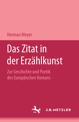 Das Zitat in Der Erzhlkunst - Meyer, Herman