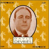 David Devris - David Devries (vocals); mile Nerini (piano); Gabrielle Lejeune-Gilbert (vocals)