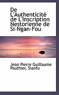 de L'Authenticite de L'Inscription Nestorienne de Si-Ngan-Fou