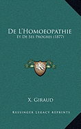 De L'Homoeopathie: Et De Ses Progres (1877)