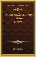 de Quincey's Literary Criticism (1909)