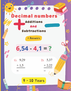 Decimal numbers: Progressive addition and subtraction exercises with solutions