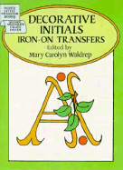 Decorative Initials Iron on Transfer