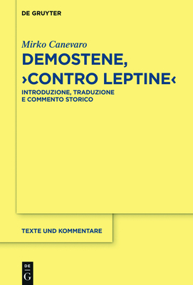 Demostene, "Contro Leptine" - Canevaro, Mirko