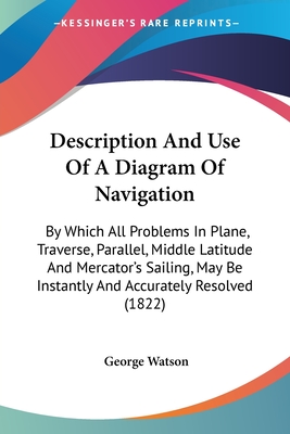 Description And Use Of A Diagram Of Navigation: By Which All Problems In Plane, Traverse, Parallel, Middle Latitude And Mercator's Sailing, May Be Instantly And Accurately Resolved (1822) - Watson, George