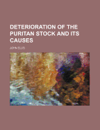 Deterioration of the Puritan Stock and Its Causes