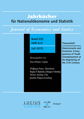 Determinants and Economic Consequences of Youth Unemployment at the Beginning of the 21st Century: Themenheft Jahrbcher Fr Nationalkonomie Und Statistik 4+5/2015 - Fitzenberger, Bernd (Editor), and Grtzgen, Nicole (Editor), and Pfeiffer, Friedhelm (Editor)