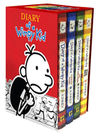 Diary of a Wimpy Kid Box of Books 1-4 Hardcover Gift Set: Diary of E Wimpy Kid, Rodrick Rlues, the Last Straw, Dog Days