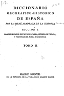 Diccionario Geogrtico-Histrico de Espaa - Tomo II