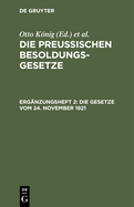 Die Gesetze Vom 24. November 1921