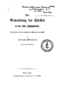 Die Gewandung Der Christen in Den Ersten Jahrhunderten