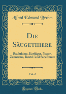 Die Sugethiere, Vol. 2: Raubthiere, Kerfjger, Nager, Zahnarme, Beutel-Und Sabelthiere (Classic Reprint)