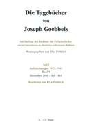 Die Tageb?cher von Joseph Goebbels, Band 9, Dezember 1940 - Juli 1941