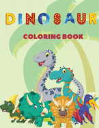 Dinosaur Coloring Book: This children's coloring book contains lots and lots of cheeky looking dinosaurs to color. For anyone who love dinosaurs, it makes a nice gift for kids up to 8 years.