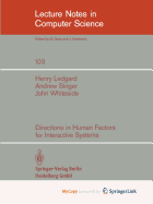 Directions in human factors for interactive systems