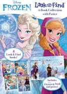 Disney Frozen: Look and Find 4-Book Collection with Poster