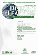 Distance Learning - Volume 16 Issue 1 2019