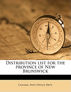 Distribution List for the Province of New Brunswick