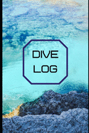 Dive Log: : Blue Turquoise Water: Detailed Scuba Diving Log Book For Up To 120 Dives - Dive Course Teacher Instructor Dive Master - Ocean Marine Lover - Journal Diary Memo Booklet-