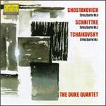 Dmitry Shostakovich: String Quartet No. 8; Alfred Schnittke: String Quartet No. 2; Tchaikovsky: String Quartet No. 1 - Duke Quartet; Ivan McCready (cello); Louisa Fuller (violin); Rick Koster (violin)