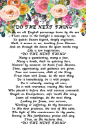 Do The Next Thing: 6x9 Blank Lined 120 Page Floral Journal, Christian Poem Notebook For Women, Religious Ladies Gifts, Busy Mom Journal