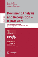 Document Analysis and Recognition - ICDAR 2021: 16th International Conference, Lausanne, Switzerland, September 5-10, 2021, Proceedings, Part I