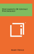 Documents Of Gestalt Psychology