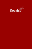 Doodle Journal - Great for Sketching, Doodling, Project Planning or Brainstorming: Medium Ruled, Soft Cover, 6 X 9 Journal, Brick Red, 365 Undated Pages