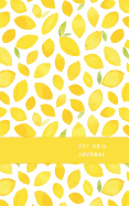 Dot Grid Journal: Lemon Citrus Cover Personal Notebook, 5 X 8 Size 120 Numbered Dot Grid Pages