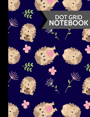 Dot Grid Notebook: Cute Hedgehogs and Butterflies Softcover Paperback Dot Grid Journal or Notebook - Fresh Notebooks, Lilly