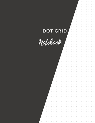 Dot Grid Notebook: Elegant Black Dotted Notebook/JournalLarge (8.5 x 11)" Dot Grid Composition Notebook - Daisy, Adil