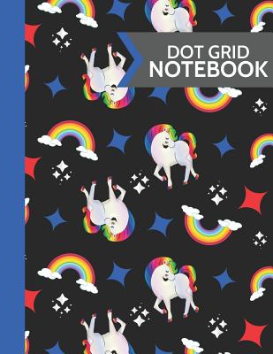 Dot Grid Notebook: Unicorns & Rainbows Softcover Paperback Dot Grid Journal // Notebook for Kids & Children - Fresh Notebooks, Lilly