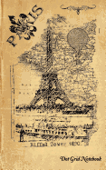 Dot Grid Notebook: Vintage Paris 5x8 Compact Size Journal, 100 Pages