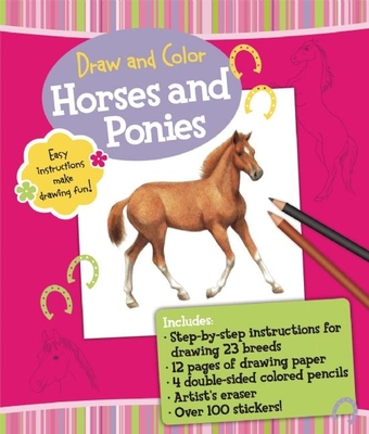 Draw and Color: Horses and Ponies - Farrell, Russell (Illustrator)