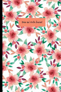 Draw and Write Journal: Colorful Flower Journal Dual Design Alternating Half College Ruled Half Blank Creative Sketchbook with Lined Pages Drawing or Doodling & Writing Journal Notebook Organizer