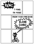 Draw Your Own Book Blank Comic: 7 Panel 126 Pages 8.5x11 Inches Blank Comic Panelbook Notebook Template Pages Sheet Sketch Drawing