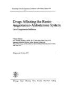 Drugs Affecting the Renin-Angiotensin-Aldosterone System: Use of Angiotensin Inhibitors: Proceedings ... - Goto, Makoto David G