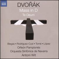 Dvork: Mass in D; Te Deum - Ewa Biegas (soprano); Javier Tom (tenor); Jos Antonio Lpez (baritone); Marina Rodrguez-Cus (mezzo-soprano);...