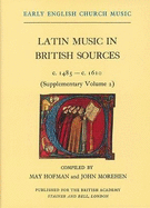 Early English Church Music: Latin Music in British Sources, c.1485-1610