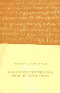 Early Tenth Century Java from the Inscriptions